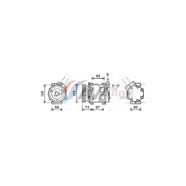 Kompressor, klimatanläggning Ava quality cooling RTK479 AVA QUALITY COOLING Kompressor, klimatanläggning Ava quality cooling RTK479 AVA QUALITY COOLING