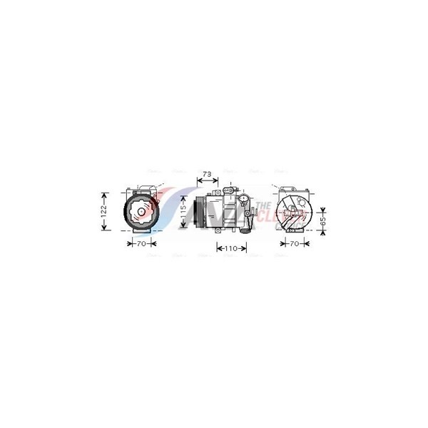 Kompressor, klimatanläggning Ava quality cooling SAK018 AVA QUALITY COOLING Kompressor, klimatanläggning Ava quality cooling SAK018 AVA QUALITY COOLING