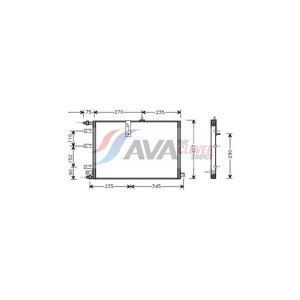 Kondensor, klimatanläggning Ava quality cooling SB5034 AVA QUALITY COOLING