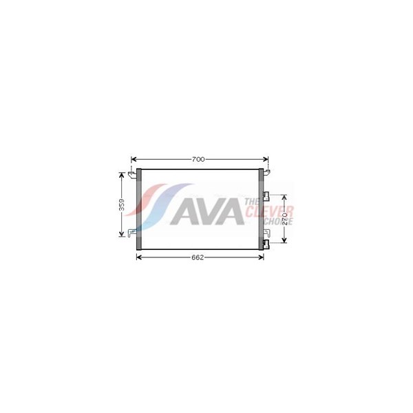 Kondensor, klimatanläggning Ava quality cooling SBA5060 AVA QUALITY COOLING