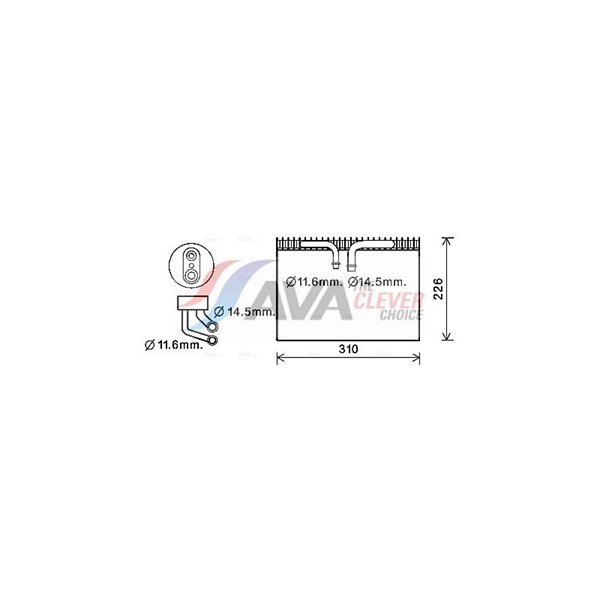 Förångare, klimatanläggning Ava quality cooling SBV072 AVA QUALITY COOLING Förångare, klimatanläggning Ava quality cooling SBV072 AVA QUALITY COOLING