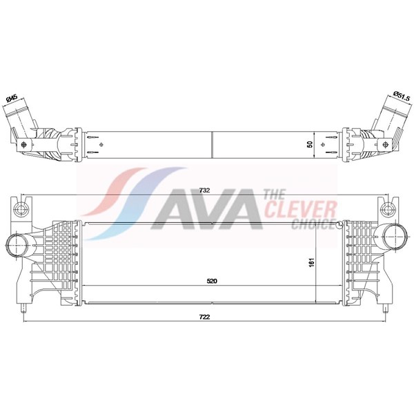 Intercooler Ava quality cooling SZ4171 AVA QUALITY COOLING Intercooler Ava quality cooling SZ4171 AVA QUALITY COOLING
