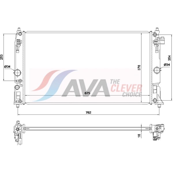 Kylare, motorkylning Ava quality cooling TO2808 AVA QUALITY COOLING