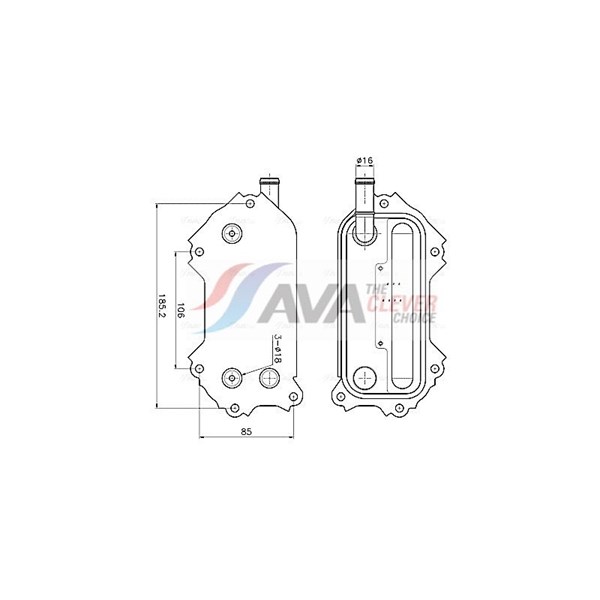 Oljekylare, motor