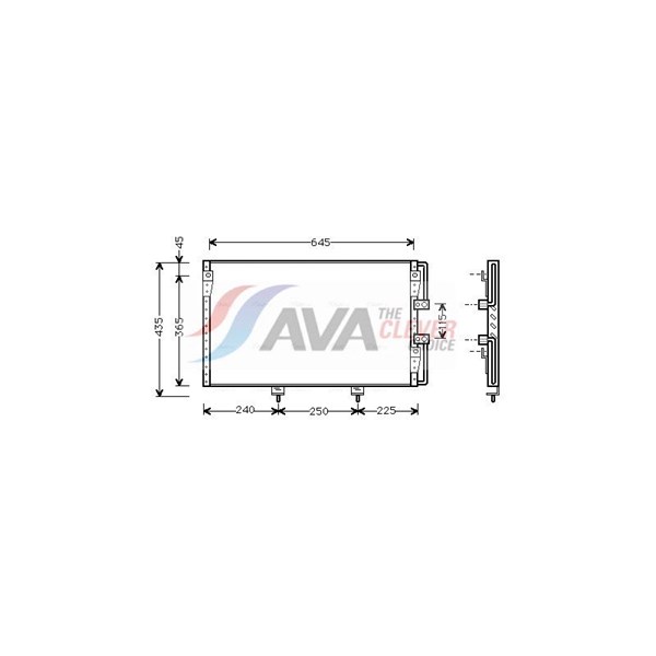Kondensor, klimatanläggning Ava quality cooling TO5226 AVA QUALITY COOLING