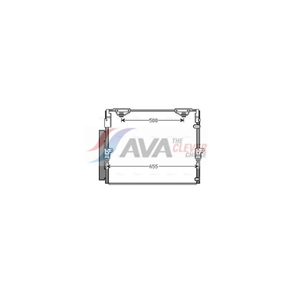 Kondensor, klimatanläggning Ava quality cooling TO5560D AVA QUALITY COOLING Kondensor, klimatanläggning Ava quality cooling TO5560D AVA QUALITY COOLING
