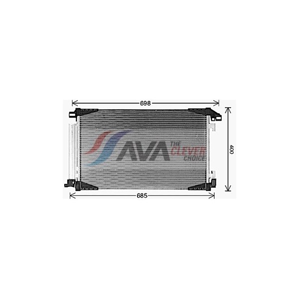 Kondensor, klimatanläggning Ava quality cooling TO5790D AVA QUALITY COOLING Kondensor, klimatanläggning Ava quality cooling TO5790D AVA QUALITY COOLING