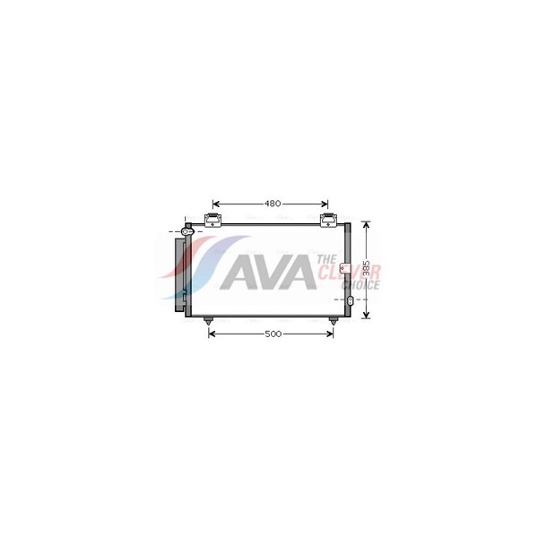 Kondensor, klimatanläggning Ava quality cooling TOA5594D AVA QUALITY COOLING