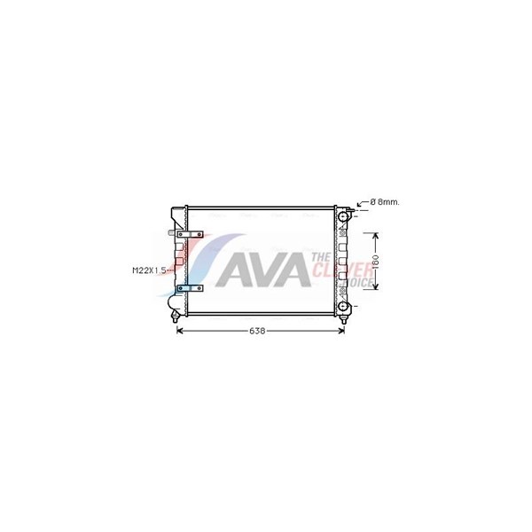 Kylare, motorkylning Ava quality cooling VN2048 AVA QUALITY COOLING