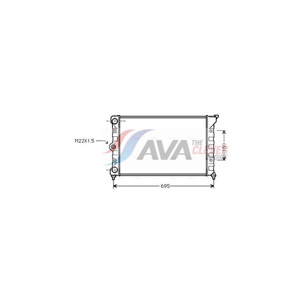 Kylare, motorkylning Ava quality cooling VN2078 AVA QUALITY COOLING