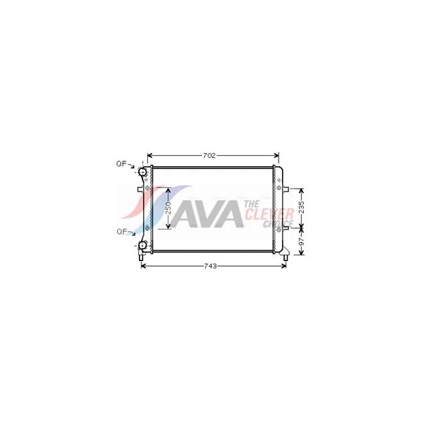 Kylare, motorkylning Ava quality cooling VN2204 AVA QUALITY COOLING