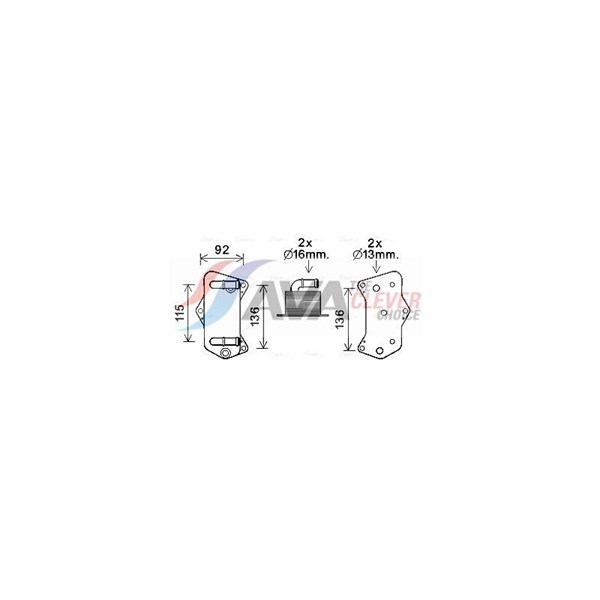 Oljekylare, automatisk transmission Ava quality cooling VN3395 AVA QUALITY COOLING Oljekylare, automatisk transmission Ava quality cooling VN3395 AVA QUALITY COOLING