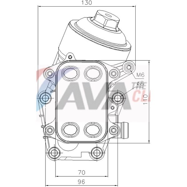 Oljekylare, motor