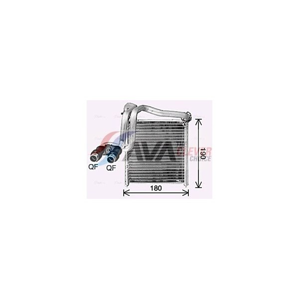 Värmeväxlare, kupévärme Värmeväxlare, kupévärme