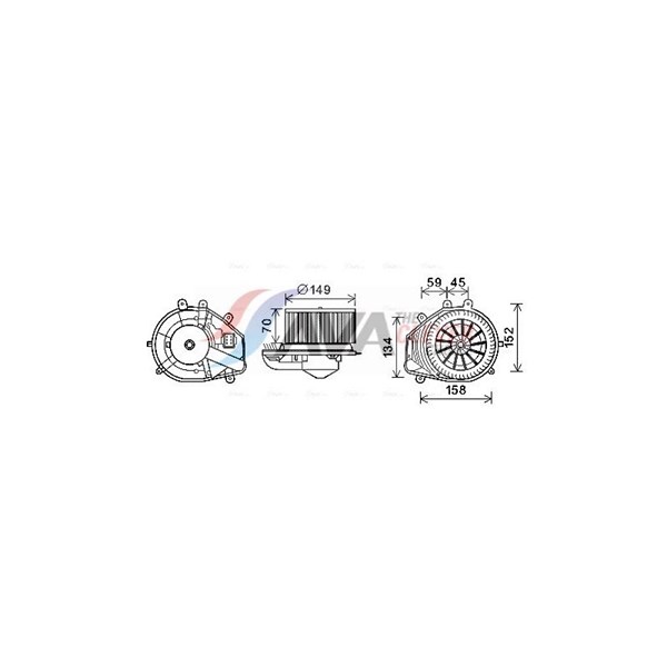 Kupéfläkt 12V Ava quality cooling VN8353 AVA QUALITY COOLING Kupéfläkt 12V Ava quality cooling VN8353 AVA QUALITY COOLING
