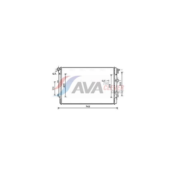 Kylare, motorkylning Ava quality cooling VNA2324 AVA QUALITY COOLING