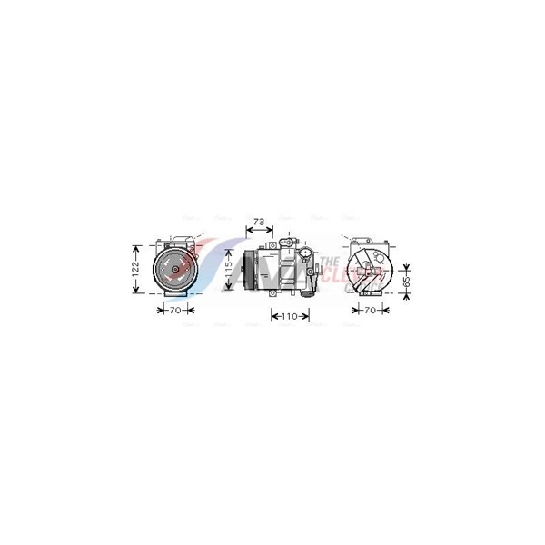 Kompressor, klimatanläggning 12V Ava quality cooling VNAK240 AVA QUALITY COOLING Kompressor, klimatanläggning 12V Ava quality cooling VNAK240 AVA QUALITY COOLING