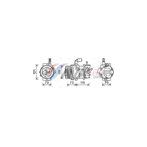 Kompressor, klimatanläggning 12V Ava quality cooling VNAK375 AVA QUALITY COOLING Kompressor, klimatanläggning 12V Ava quality cooling VNAK375 AVA QUALITY COOLING