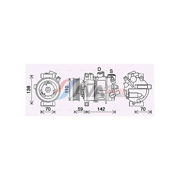 Kompressor, klimatanläggning Ava quality cooling VNAK401 AVA QUALITY COOLING Kompressor, klimatanläggning Ava quality cooling VNAK401 AVA QUALITY COOLING