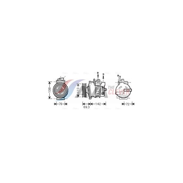 Kompressor, klimatanläggning Ava quality cooling VNK318 AVA QUALITY COOLING Kompressor, klimatanläggning Ava quality cooling VNK318 AVA QUALITY COOLING