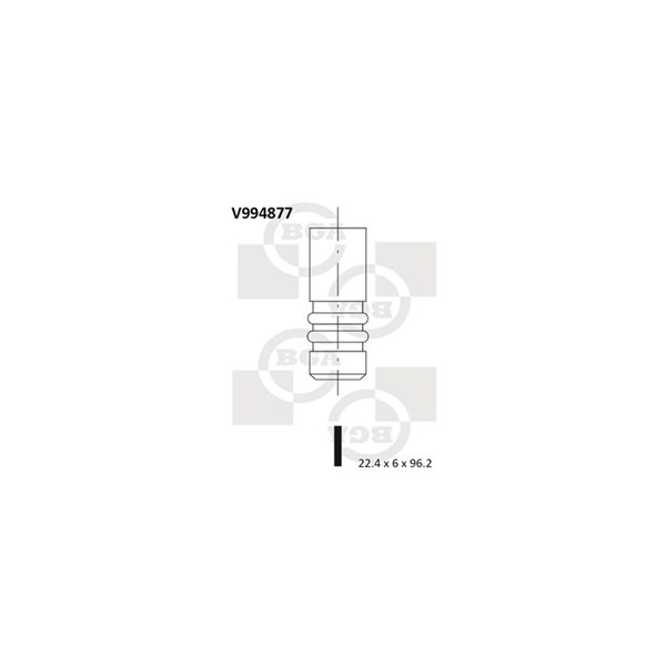 Avgasventil Bga V994877 BGA
