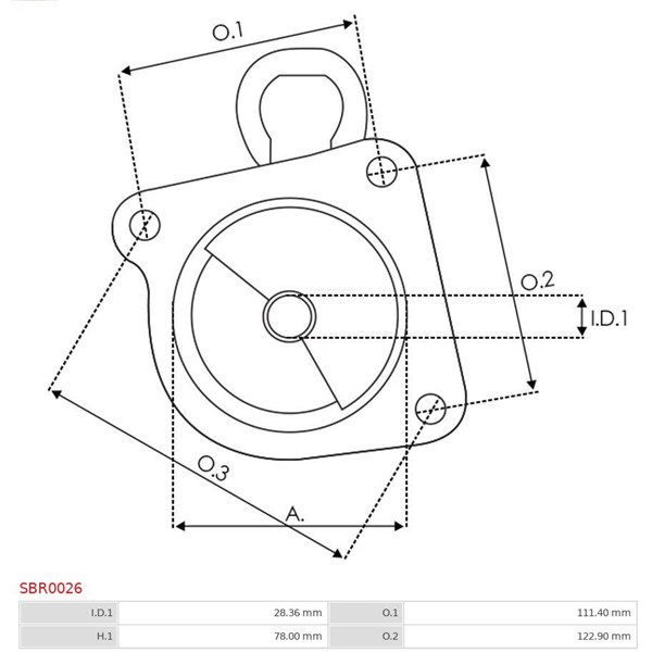 Övre lock, förgasare As-pl SBR0026 AS-PL