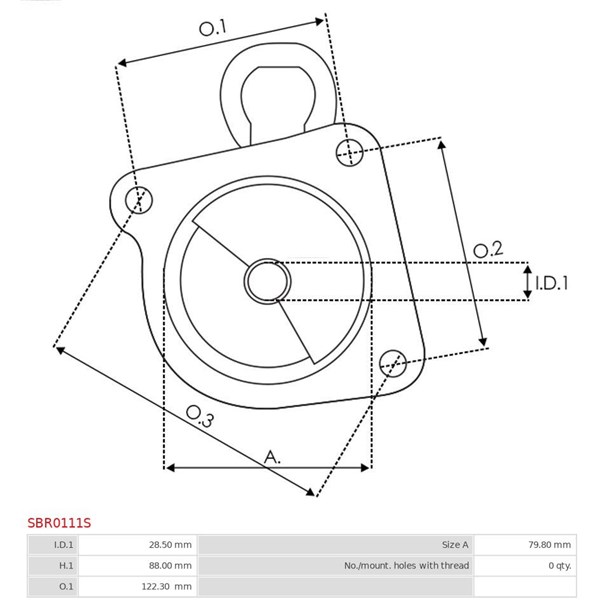 Övre lock, förgasare As-pl SBR0111S AS-PL