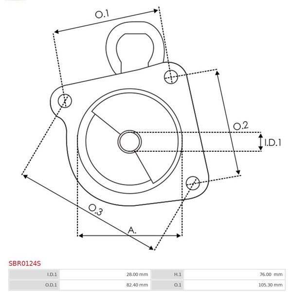 Övre lock, förgasare As-pl SBR0124S AS-PL