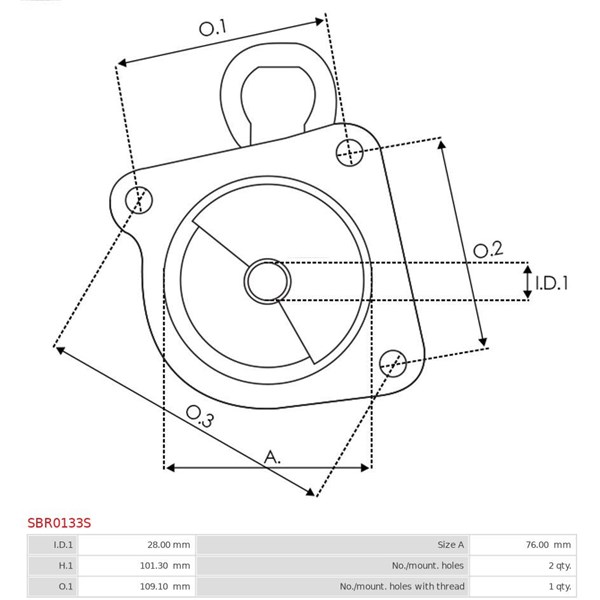 Övre lock, förgasare As-pl SBR0133S AS-PL