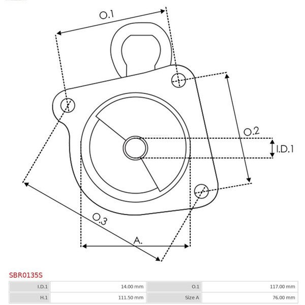 Övre lock, förgasare As-pl SBR0135S AS-PL