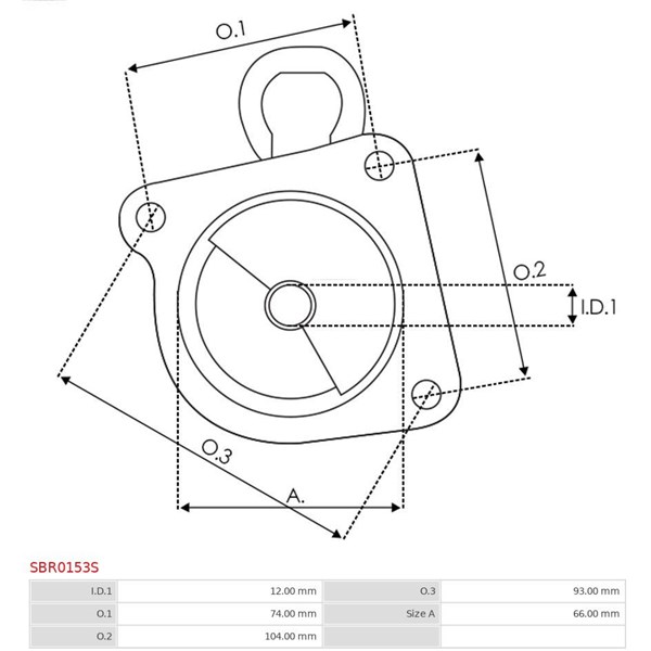 Övre lock, förgasare As-pl SBR0153S AS-PL