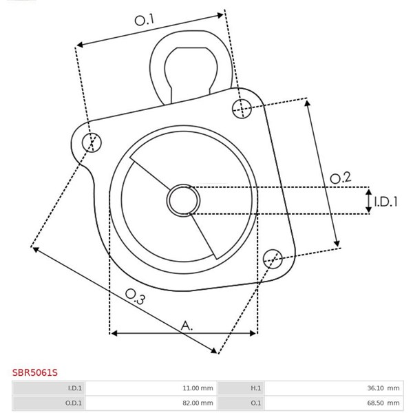 Övre lock, förgasare As-pl SBR5061S AS-PL