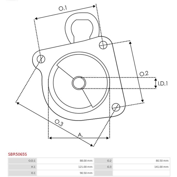 Övre lock, förgasare As-pl SBR5065S AS-PL