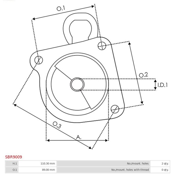 Övre lock, förgasare As-pl SBR9009 AS-PL