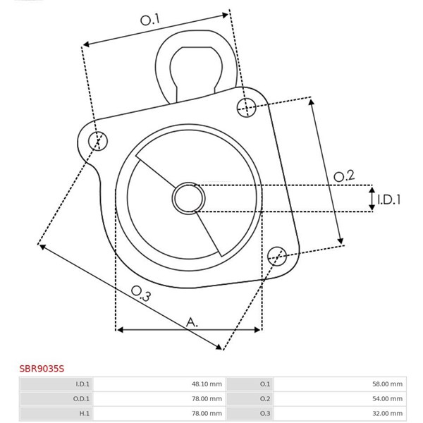 Övre lock, förgasare As-pl SBR9035S AS-PL