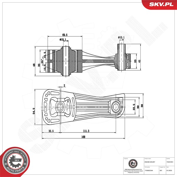Motorkudde, Bak, Nedre Esen skv 75SKV051 ESEN SKV