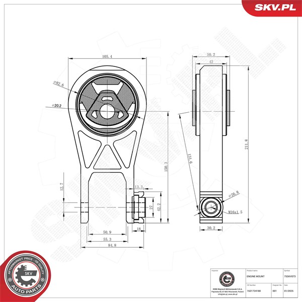 Motorkudde, Bak, Nedre Esen skv 75SKV073 ESEN SKV
