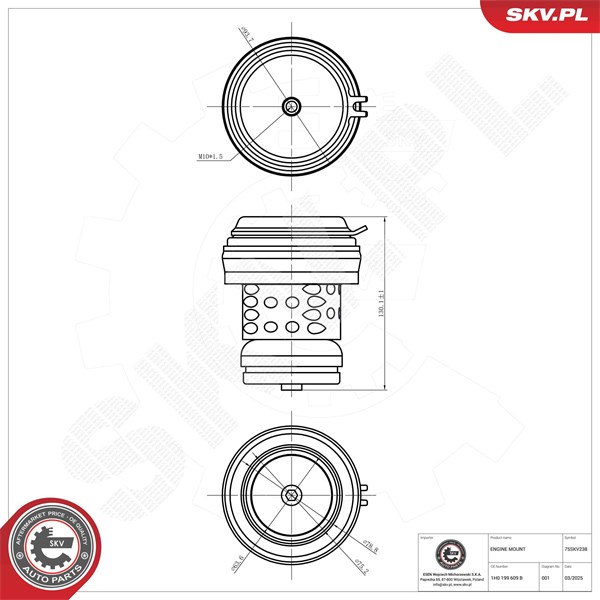 Motorkudde, Fram Esen skv 75SKV238 ESEN SKV