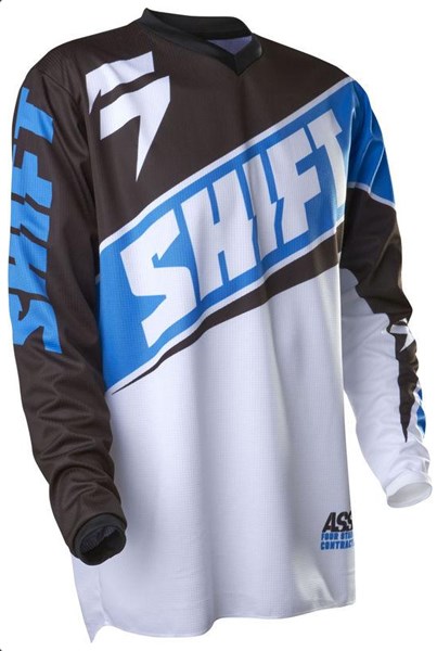 MC tröja Shift Assault Race blåvit  L, Universal