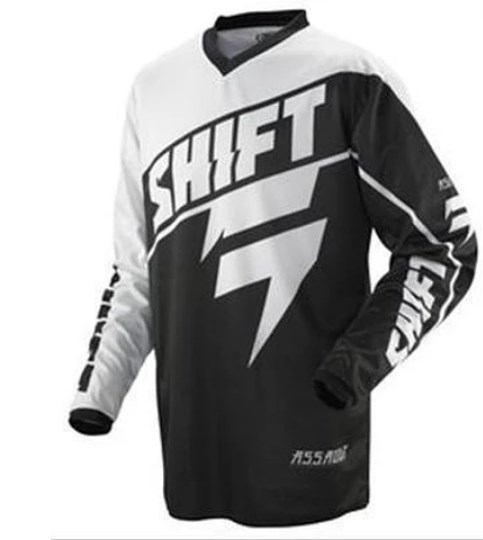 MC tröja Shift Assault svartvit L, Universal
