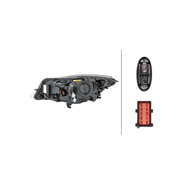 Strålkastare 12V, Höger Hella 1ZT 011 166-721 HELLA Strålkastare 12V, Höger Hella 1ZT 011 166-721 HELLA
