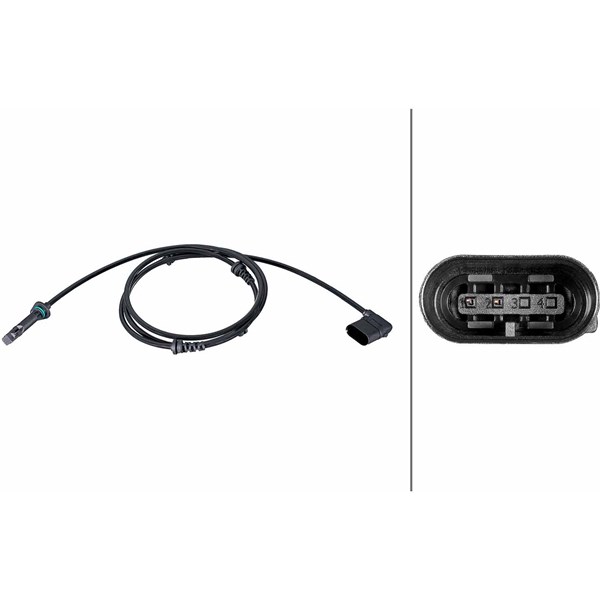 ABS-givare, Sensor, hjulvarvtal, Framaxel, Höger, Vänster Hella 6 HELLA ABS-givare, Sensor, hjulvarvtal, Framaxel, Höger, Vänster Hella 6 HELLA