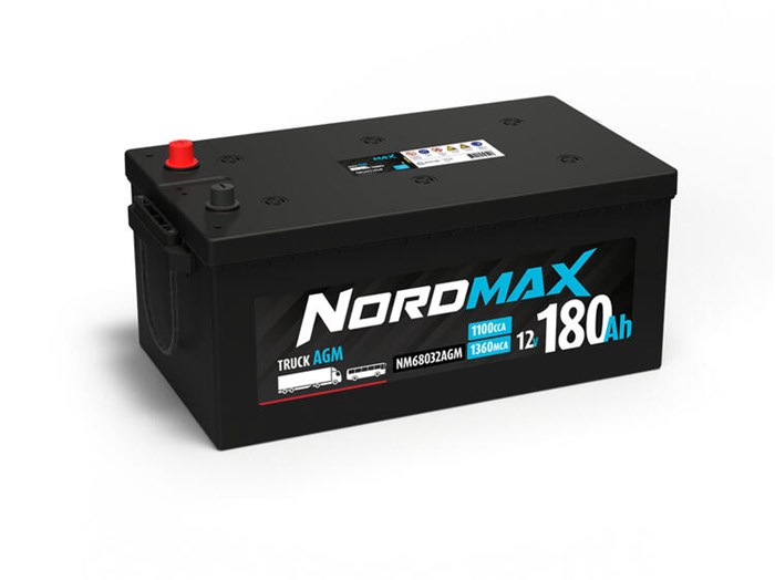 Lastbilsbatteri, Universal 12V Nordmax NM68032AGM Nordmax