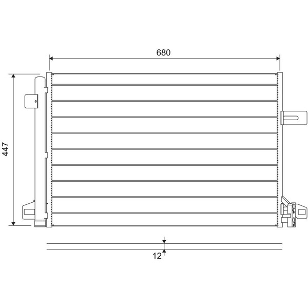 Kondensor, klimatanläggning Valeo 822691 VALEO