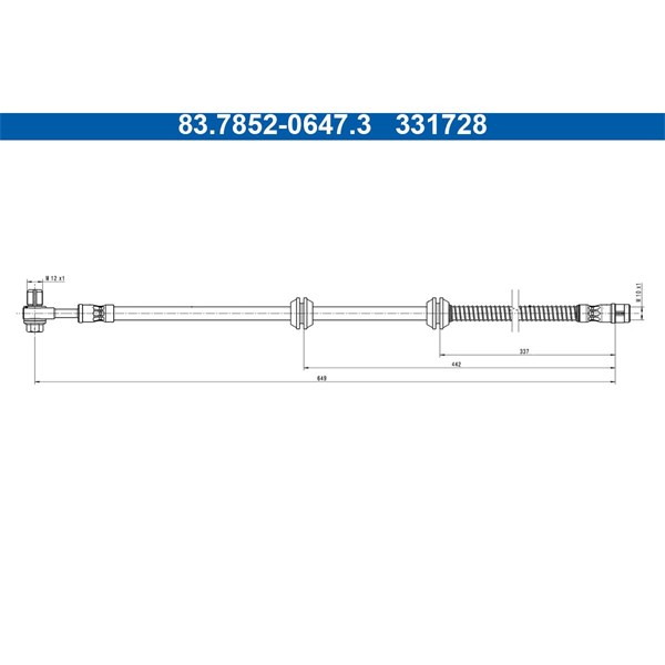 Bromsslang, Framaxel Ate 83.7852-0647.3 ATE