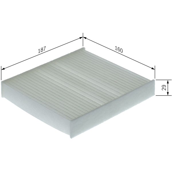 Kupefilter Bosch 1 987 435 168 BOSCH Kupefilter Bosch 1 987 435 168 BOSCH