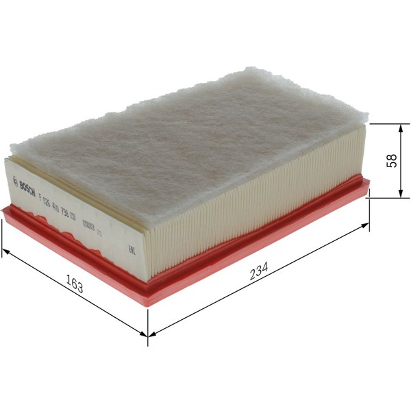 Luftfilter Bosch F 026 400 738 BOSCH