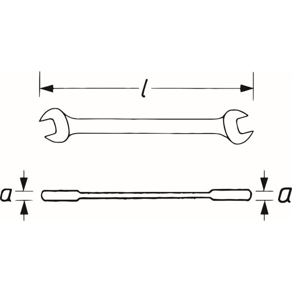 Vigor Dubbel fast skruvnyckel V1461N-10X11 Vigor V1461N-10X11 VIGOR
