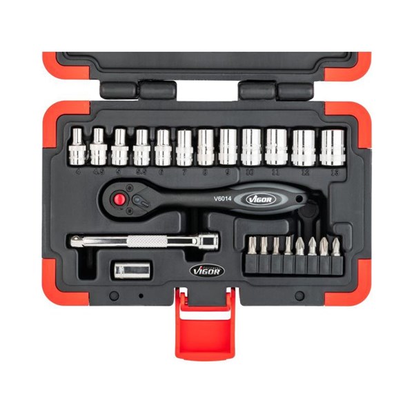 Vigor Hylsnyckelsats V3734N, Universal VIGOR Vigor Hylsnyckelsats V3734N, Universal VIGOR