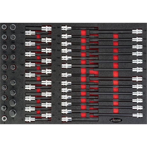 Vigor Hylsnyckelsats V4727, Universal VIGOR Vigor Hylsnyckelsats V4727, Universal VIGOR